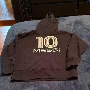 Black Messi Hoodie with Number 10
